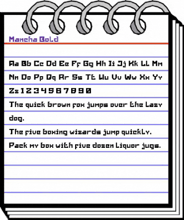 Mancha Bold animated font preview