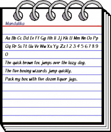 Mandalika Regular animated font preview