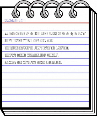 Mandalore 3D Regular animated font preview Mandalore 3D Regular animated font preview
