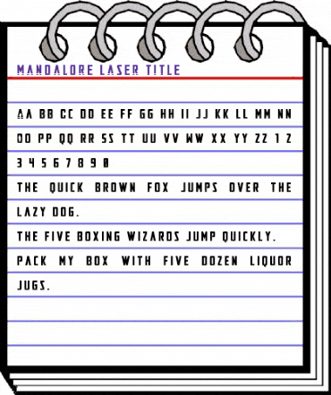 Mandalore Laser Title Regular animated font preview Mandalore Laser Title Regular animated font preview