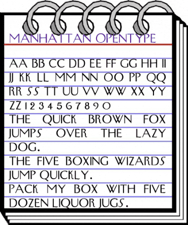 Manhattan Regular animated font preview Manhattan Regular animated font preview