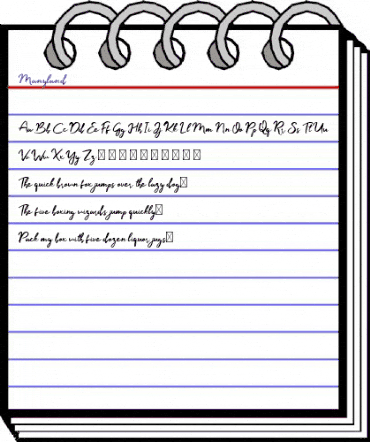 Manyland Free Regular animated font preview