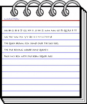 Marathon Regular animated font preview