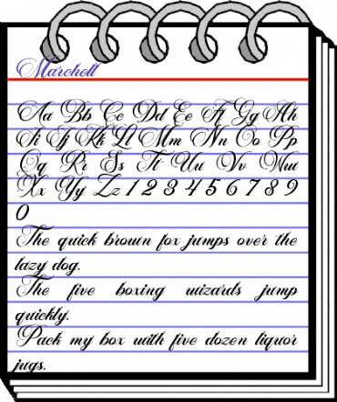Marchell Regular animated font preview