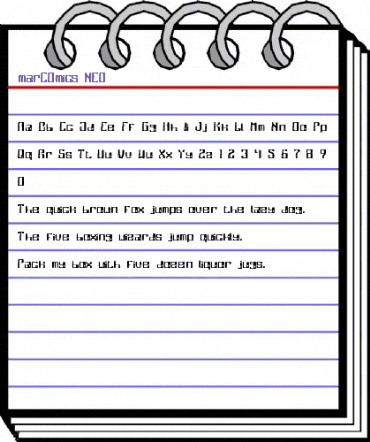 marCOmics_NEO Medium animated font preview