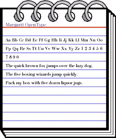 Margarit Regular animated font preview