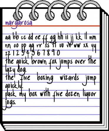 Margarosa Regular animated font preview