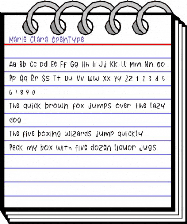 Marie Clara Regular animated font preview Marie Clara Regular animated font preview