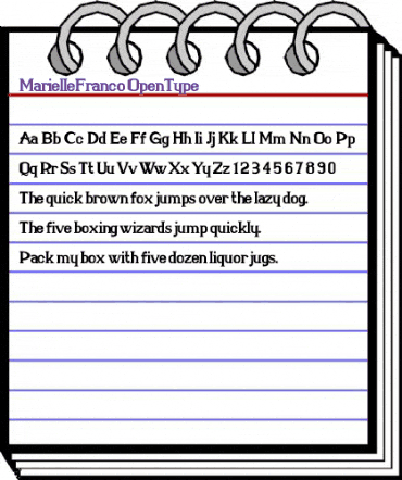 Marielle Franco Regular animated font preview