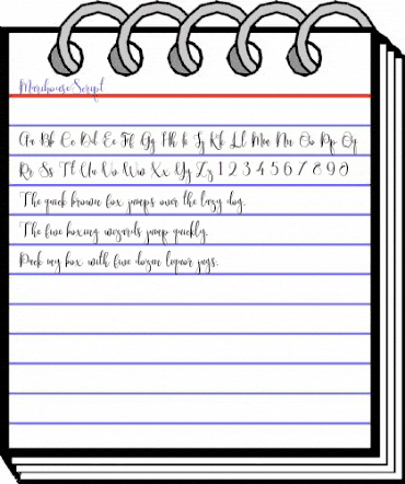 Marihouse Script Regular animated font preview