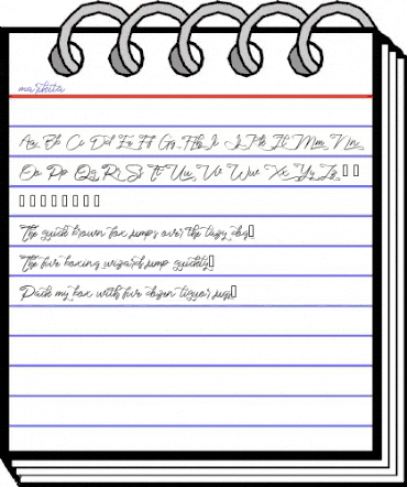 marikita Regular animated font preview