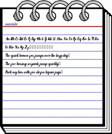 marinto Regular animated font preview