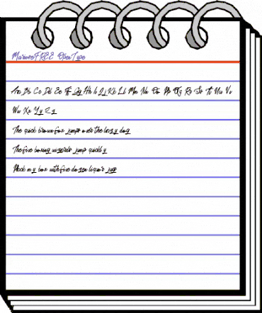 Mariose FREE Regular animated font preview