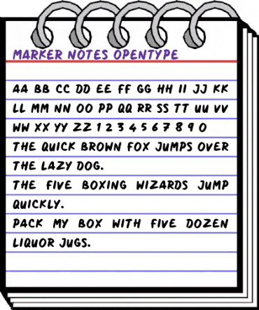 Marker Notes Regular animated font preview Marker Notes Regular animated font preview