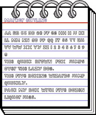 Marker Regular animated font preview Marker Regular animated font preview