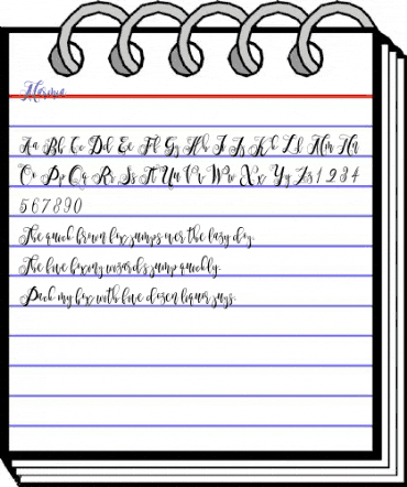 Marmia Regular animated font preview