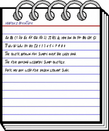 Marqez Regular animated font preview