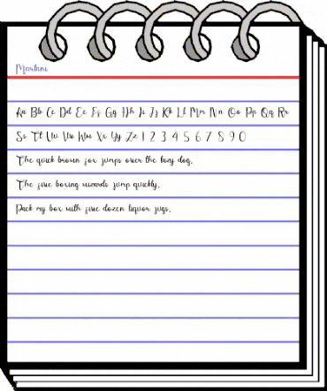 Martani Regular animated font preview