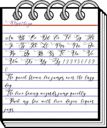 Marthiya Regular animated font preview