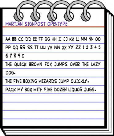 Martian Signpost Regular animated font preview Martian Signpost Regular animated font preview