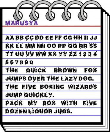 Marusya Normal animated font preview