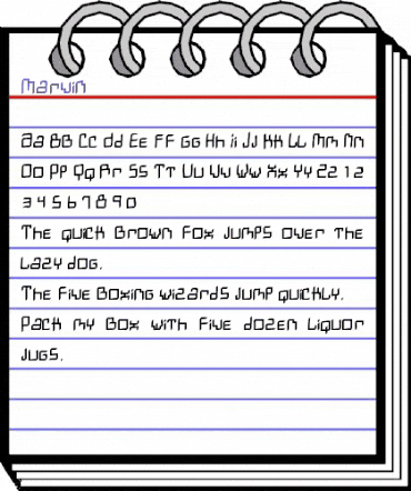 Marvin Medium animated font preview