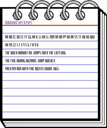 Marvino Regular animated font preview