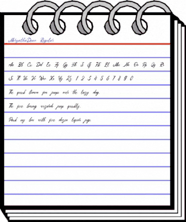 Maryatha Demo Regular animated font preview