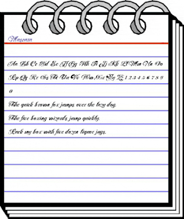 Mascara Regular animated font preview