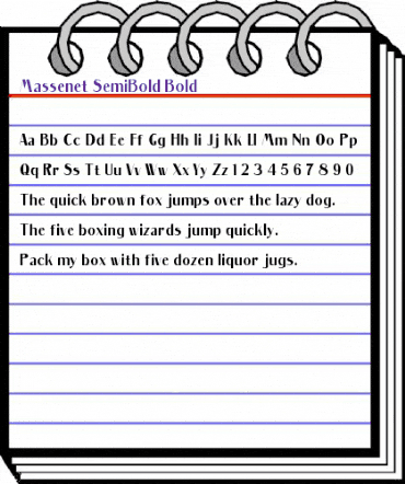 Massenet SemiBold Bold animated font preview Massenet SemiBold Bold animated font preview