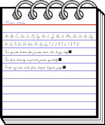 Master Works - Demo Regular animated font preview