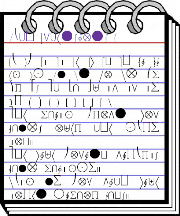 Math-Extensions A animated font preview