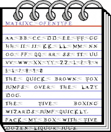 MatrixC Regular animated font preview MatrixC Regular animated font preview