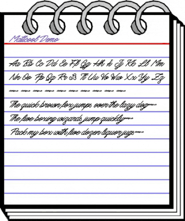 MattcoolDemo Bold animated font preview