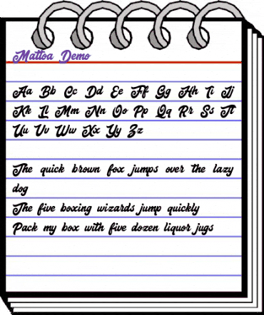 Mattoa Demo Regular animated font preview