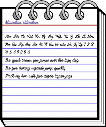 Mauritian Vibration Regular animated font preview