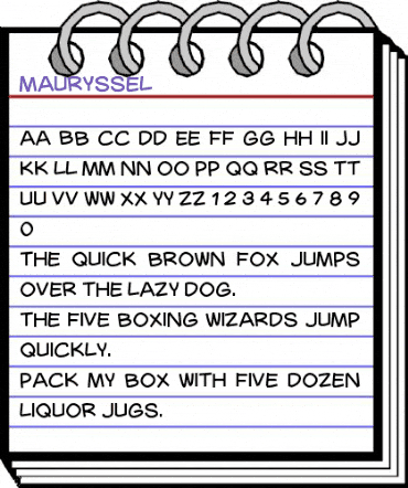 Mauryssel Regular animated font preview