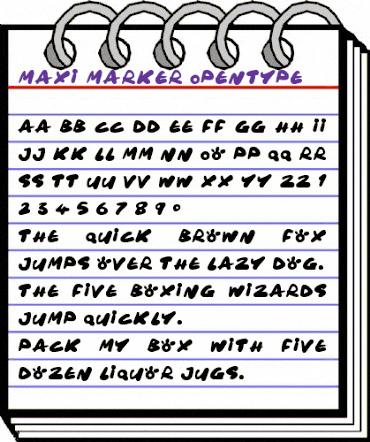 Maxi Marker Regular animated font preview