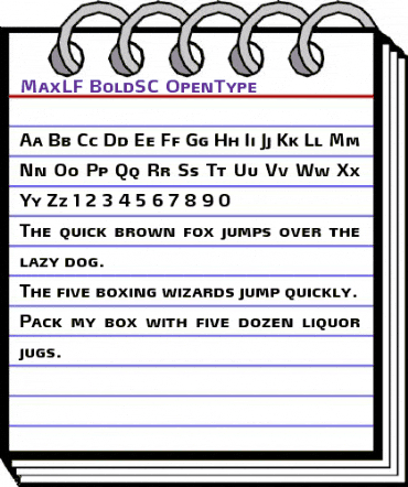 MaxLF-BoldSC Regular animated font preview