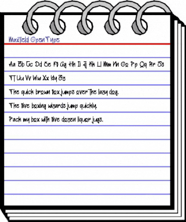 Maxtield Regular animated font preview