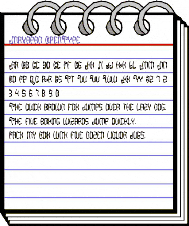 Mayapan Regular animated font preview Mayapan Regular animated font preview