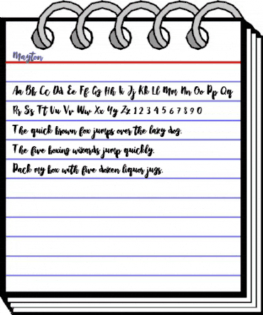Mayton Mayton animated font preview