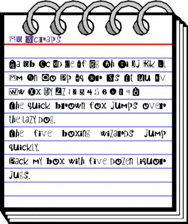 MB Scraps MB Scraps animated font preview