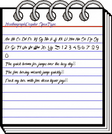Meathagraph Regular animated font preview Meathagraph Regular animated font preview