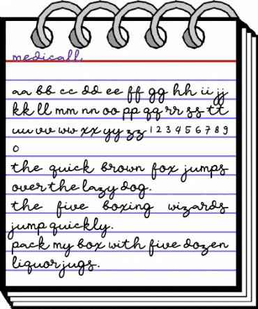 medicall Medium animated font preview