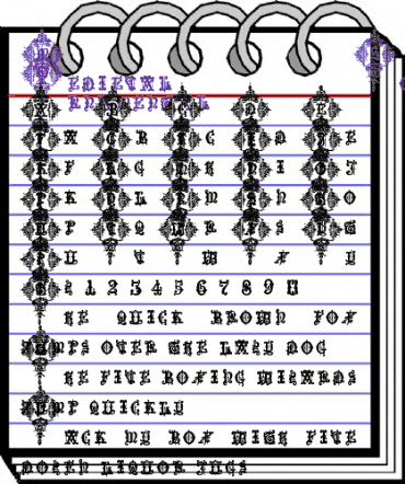 Medieval Sorcerer Ornamental Medieval Sorcerer Ornamental animated font preview