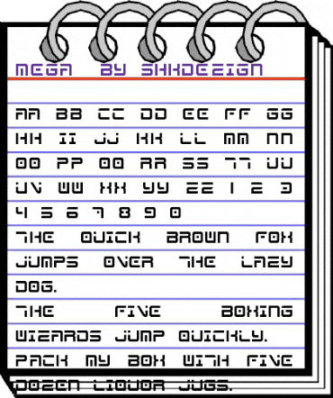 MEGA! by shkDEZIGN animated font preview