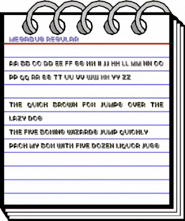 Megabus Regular animated font preview