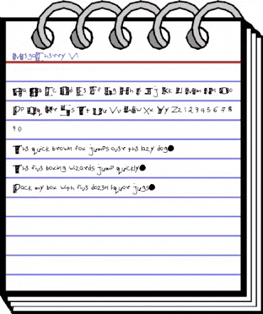 MegaCherry V1 Medium animated font preview