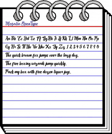 Megalia Regular animated font preview Megalia Regular animated font preview